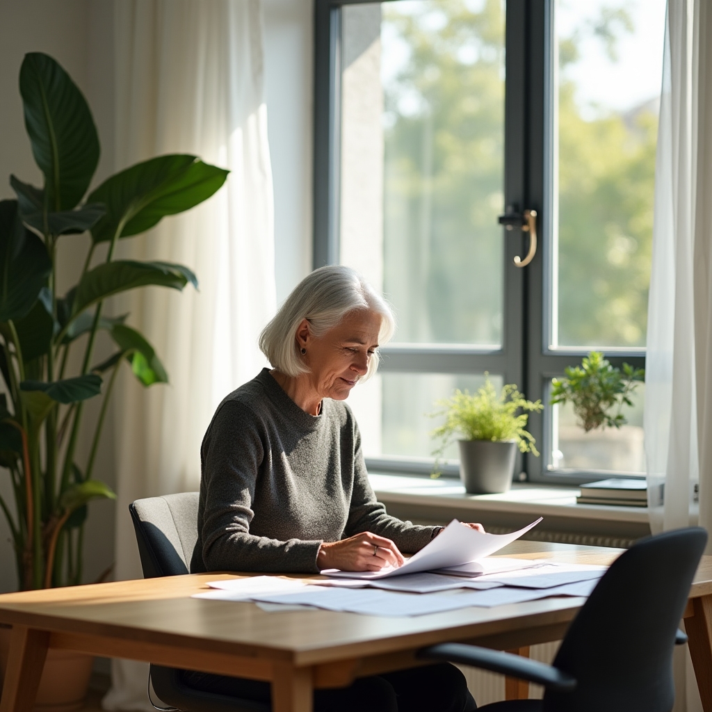 Collage of different Argentine household types in various home settings, warm diverse representation