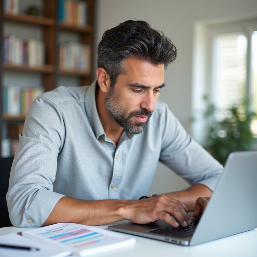 Person organizing household budget spreadsheet on laptop